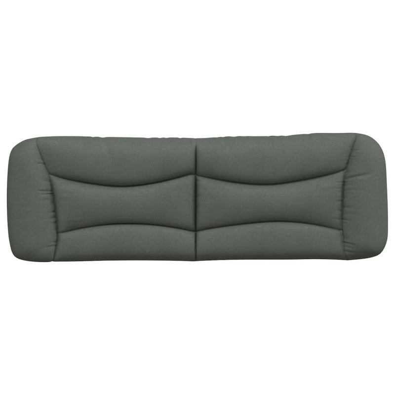 vidaXL Headboard Cushion "Hvar" Dark Grey 152 cm Queen Fabric