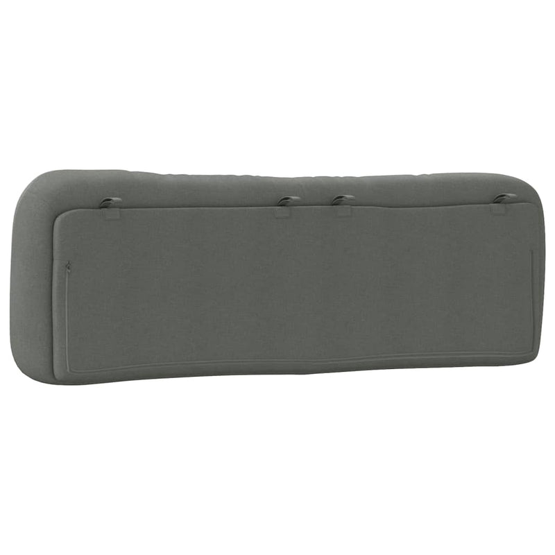 vidaXL Headboard Cushion "Hvar" Dark Grey 152 cm Queen Fabric