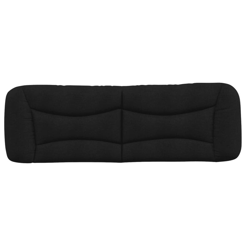 vidaXL Headboard Cushion "Hvar" Black 152 cm Queen Fabric