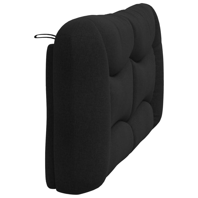 vidaXL Headboard Cushion "Hvar" Black 152 cm Queen Fabric