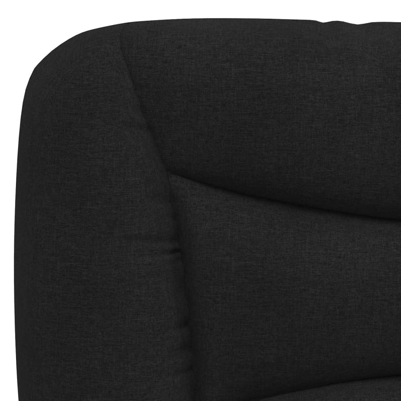 Headboard Cushion Black 152 cm Fabric