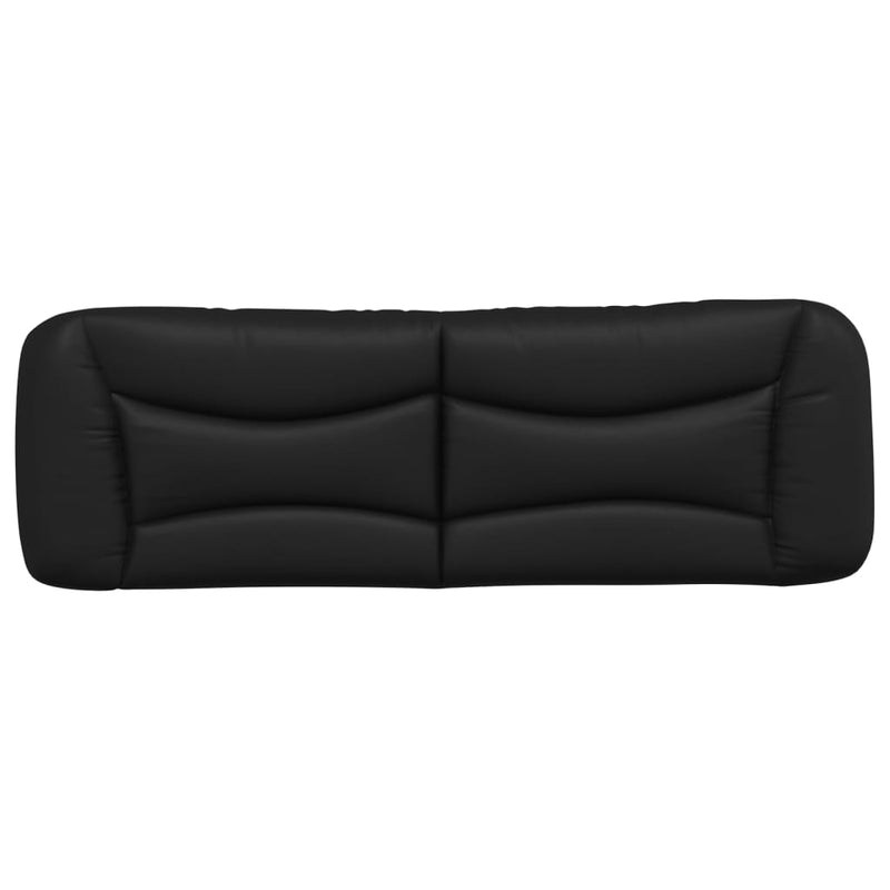 Headboard Cushion Black 152 cm Faux Leather