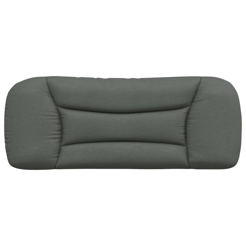 Headboard Cushion Dark Grey 107 cm Fabric