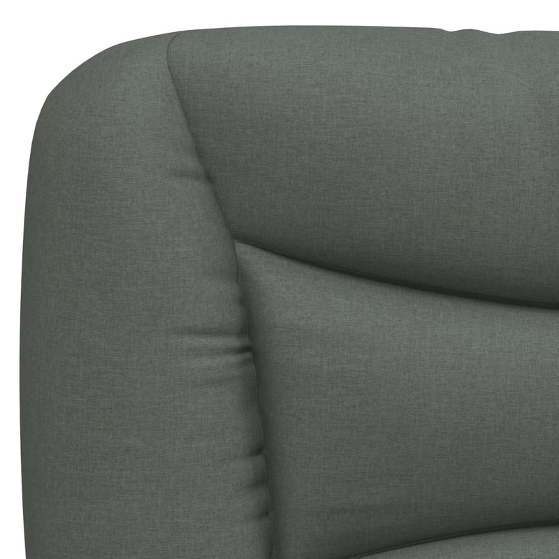 vidaXL Headboard Cushion "Hvar" Dark Grey 107 cm King Single Fabric