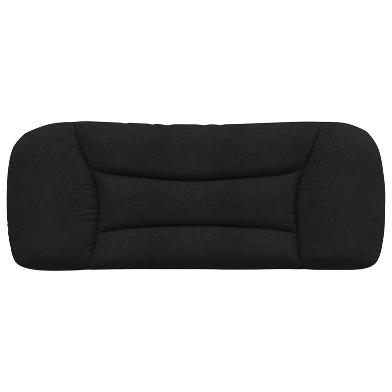 Headboard Cushion Black 107 cm Fabric