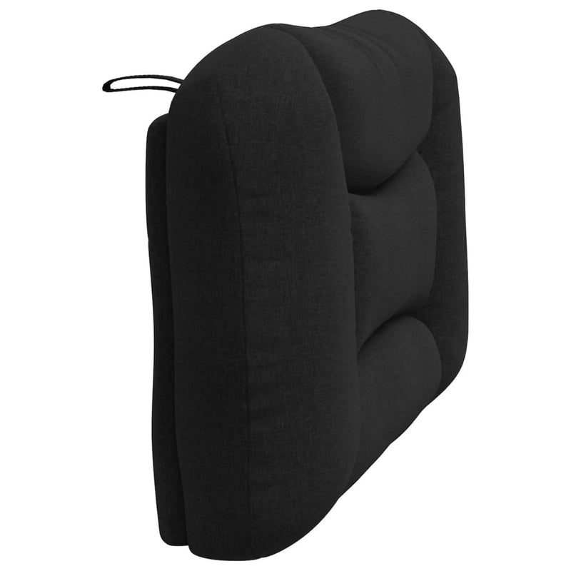 Headboard Cushion Black 107 cm Fabric