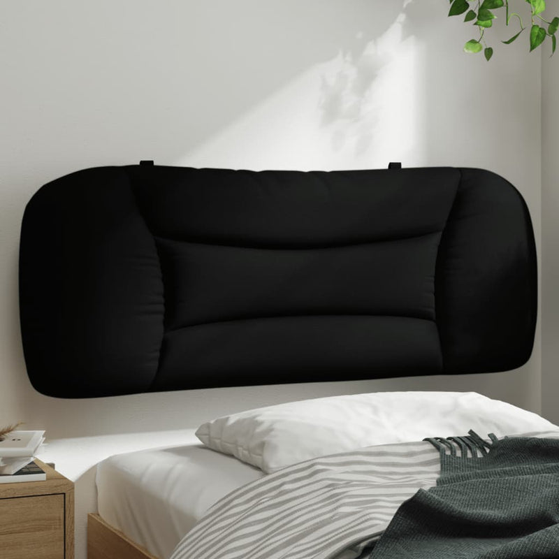 Headboard Cushion Black 107 cm Fabric