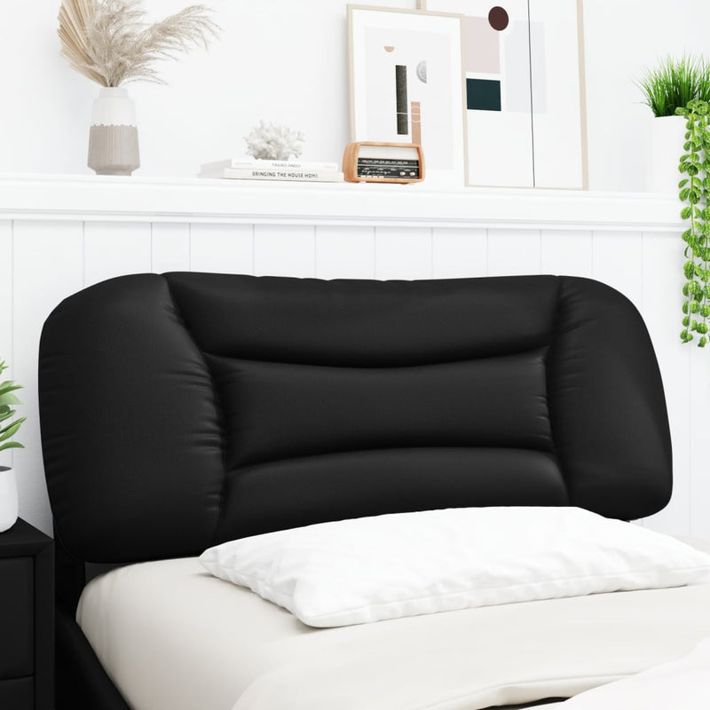 vidaXL Headboard Cushion Black 107 cm King Single Faux Leather