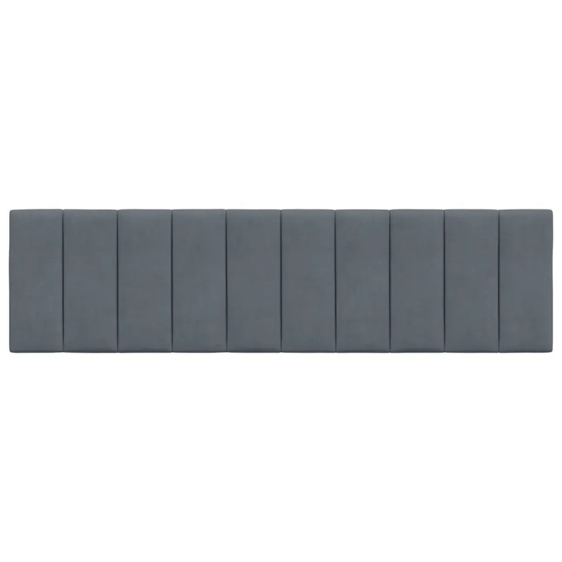 Headboard Cushion "Hanko" Dark Grey 180 cm Velvet