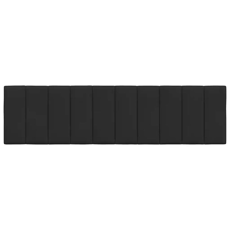 Headboard Cushion "Hanko" Black 180 cm Velvet