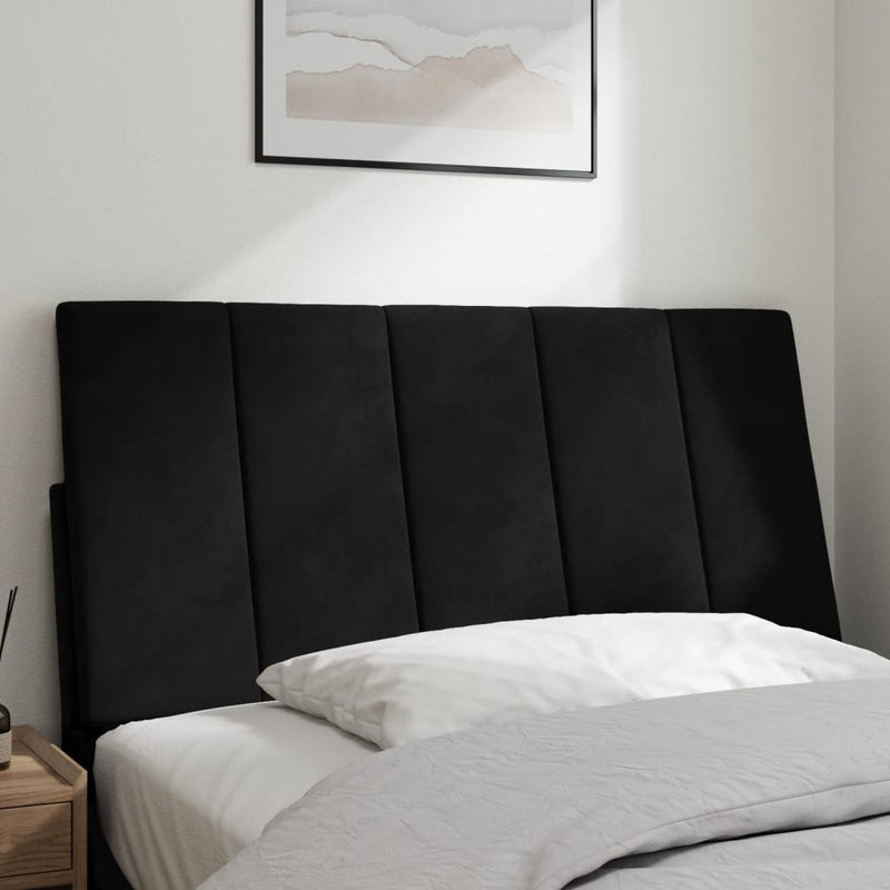 vidaXL Headboard Cushion "Hanko" Black 107 cm King Single Velvet