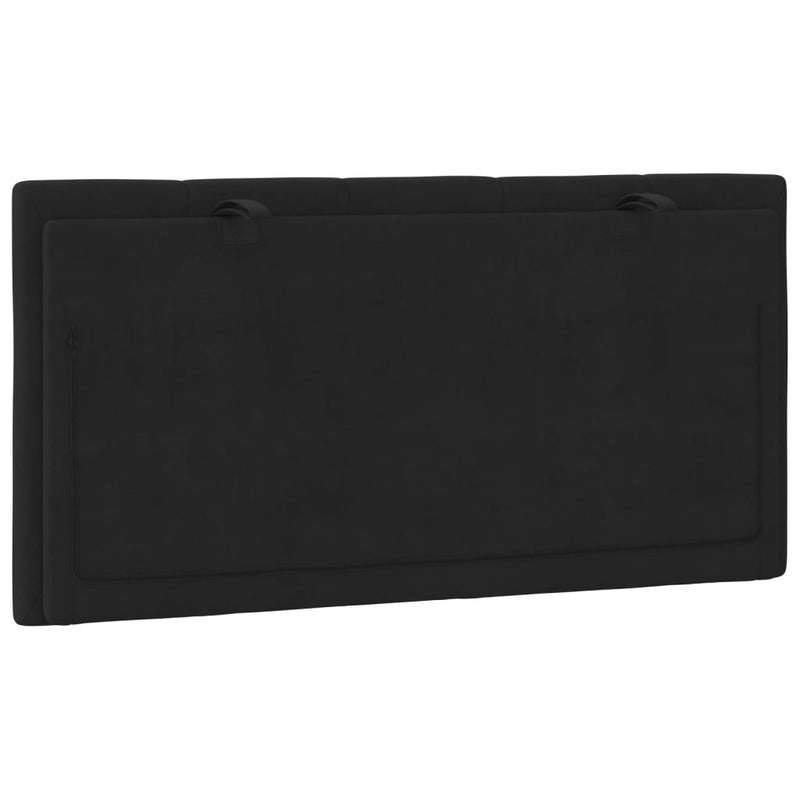 vidaXL Headboard Cushion "Hanko" Black 107 cm King Single Velvet