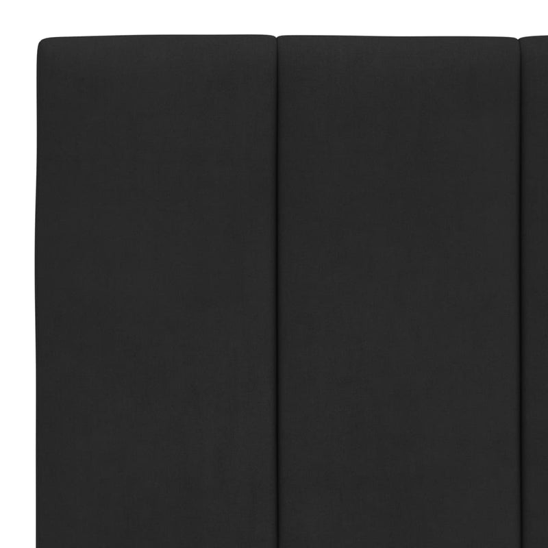 vidaXL Headboard Cushion "Hanko" Black 107 cm King Single Velvet