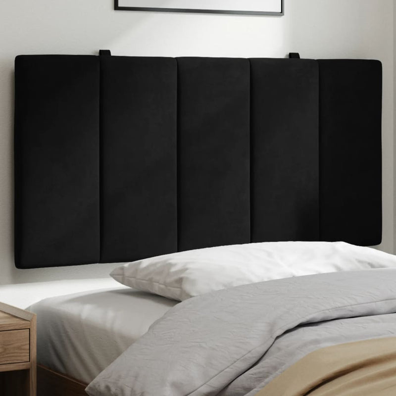 vidaXL Headboard Cushion "Hanko" Black 107 cm King Single Velvet