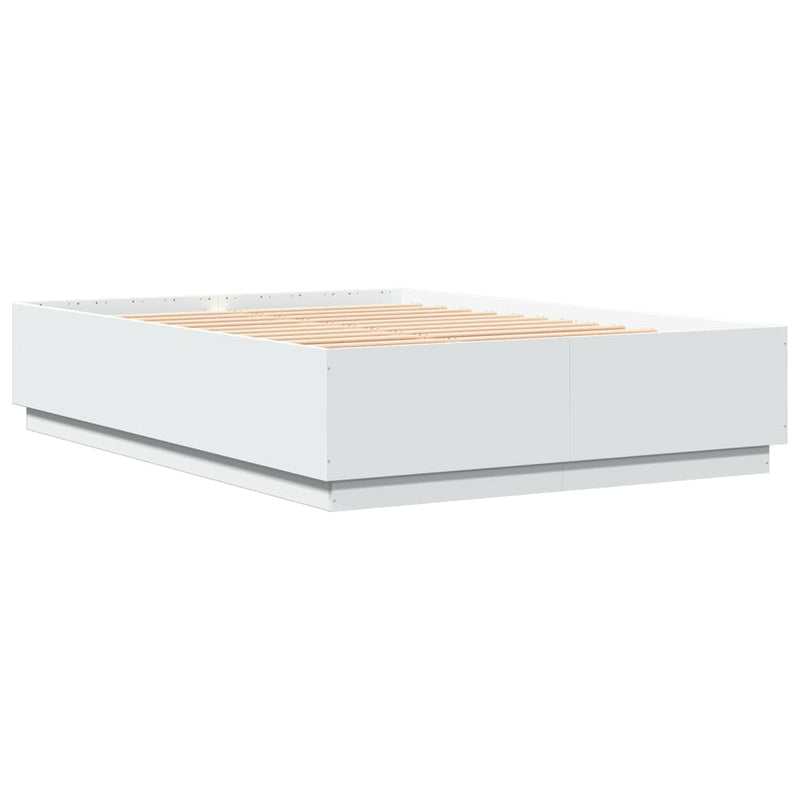 vidaXL Bed Frame without Mattress White 150x200 cm