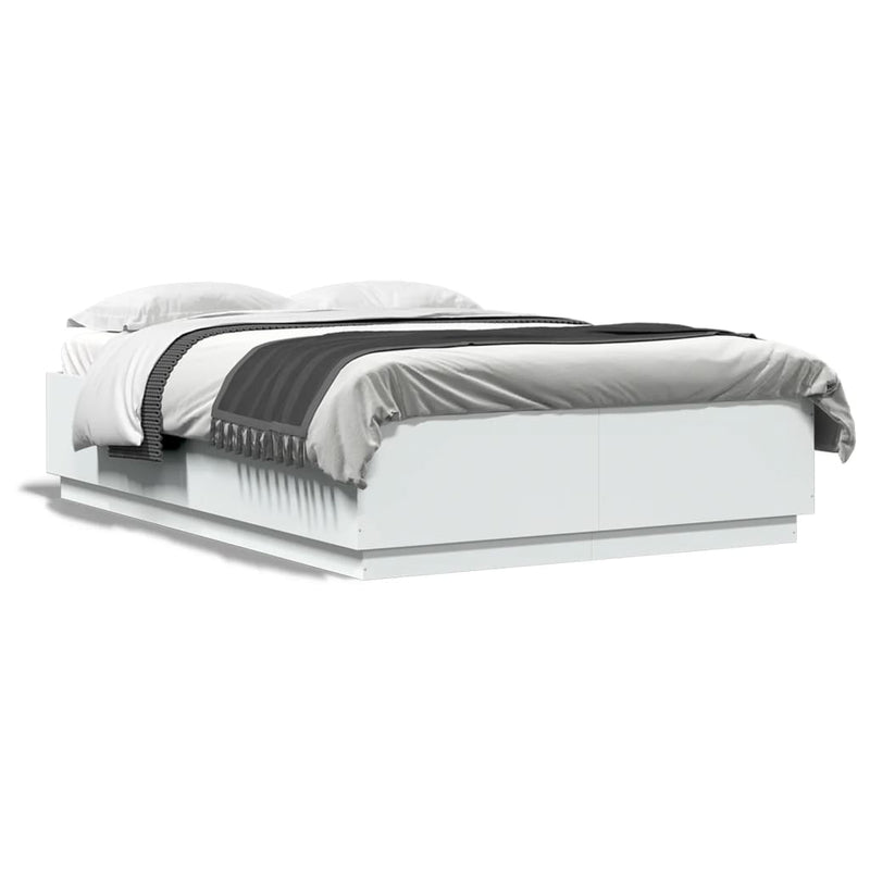 vidaXL Bed Frame without Mattress White 150x200 cm