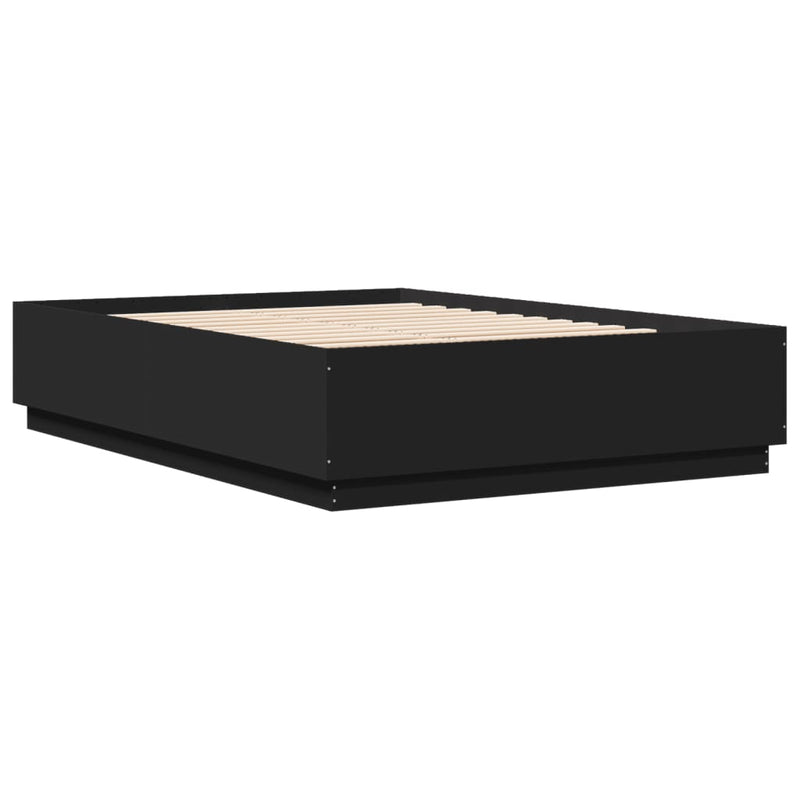 vidaXL Bed Frame without Mattress Black 150x200 cm