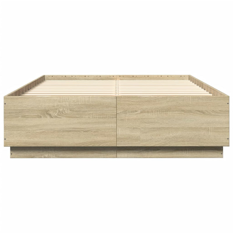 vidaXL Bed Frame without Mattress Sonoma Oak 150x200 cm