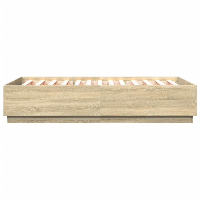 vidaXL Bed Frame without Mattress Sonoma Oak 150x200 cm