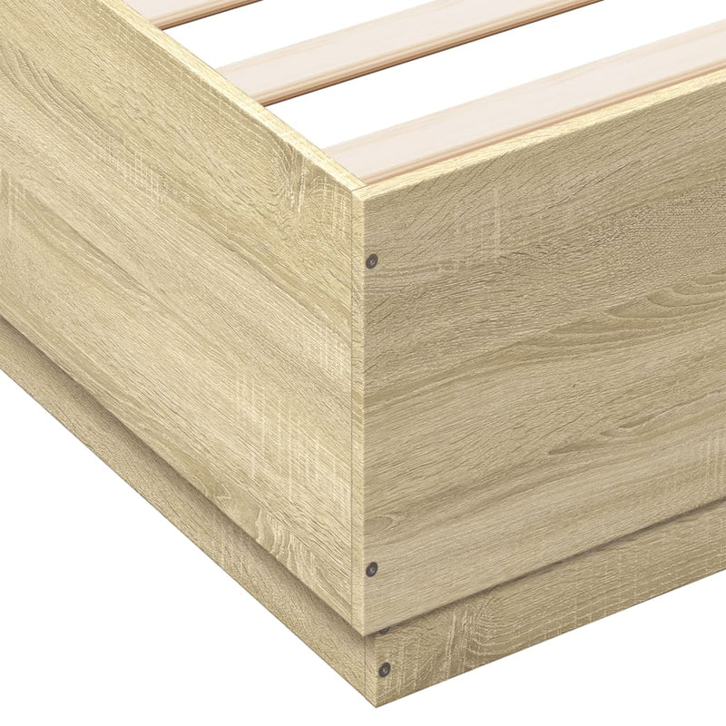 vidaXL Bed Frame without Mattress Sonoma Oak 150x200 cm