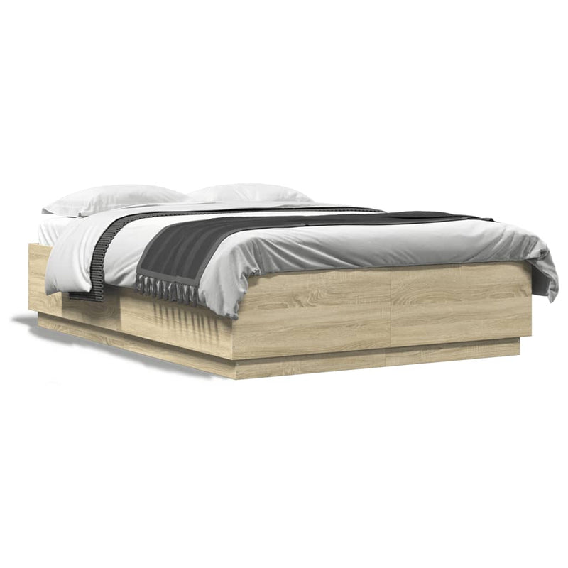 vidaXL Bed Frame without Mattress Sonoma Oak 150x200 cm