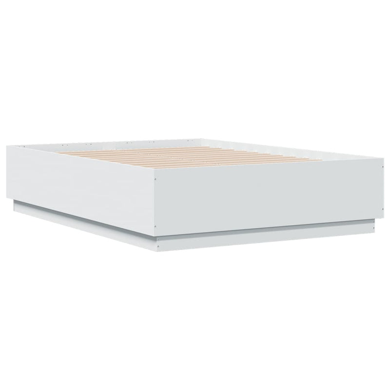 vidaXL Bed Frame without Mattress White 135x190 cm