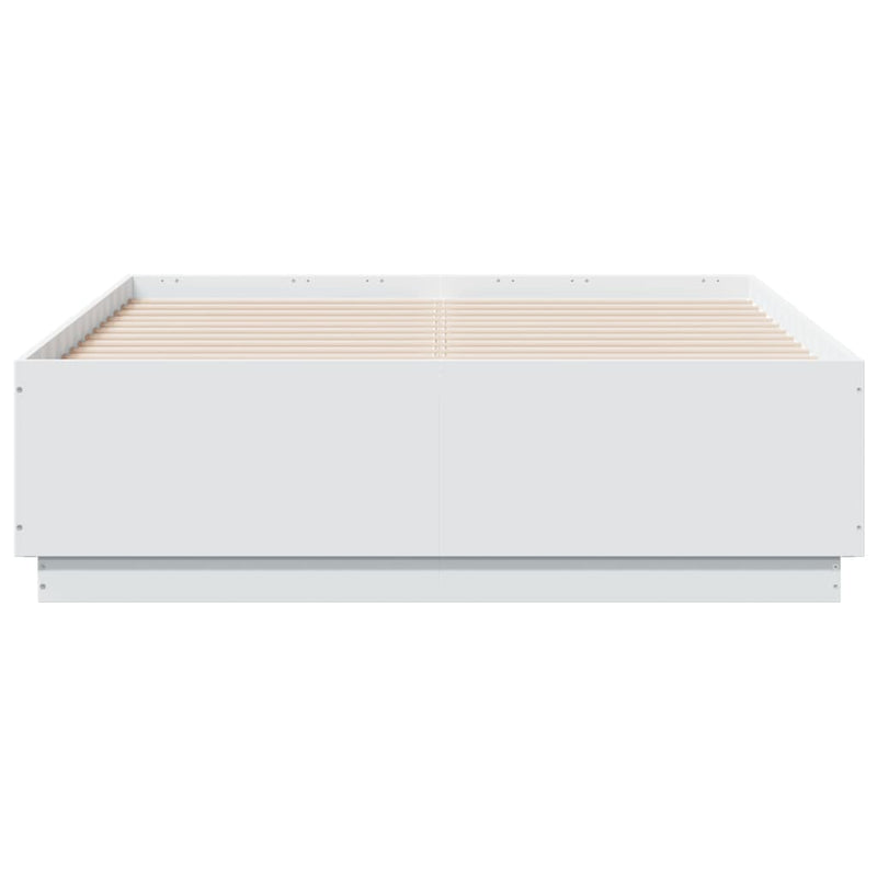 vidaXL Bed Frame without Mattress White 135x190 cm