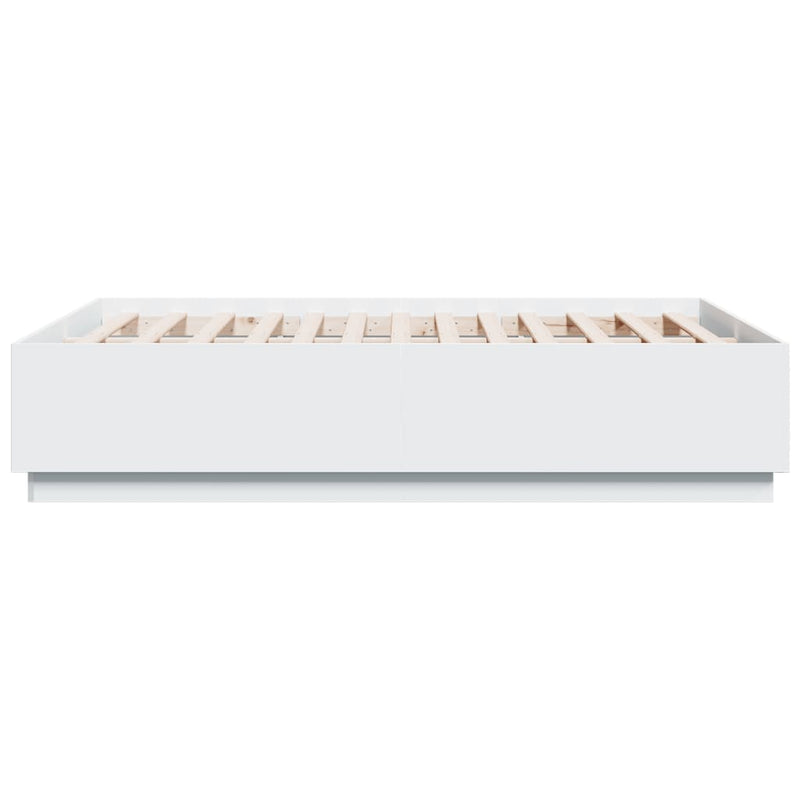 vidaXL Bed Frame without Mattress White 135x190 cm