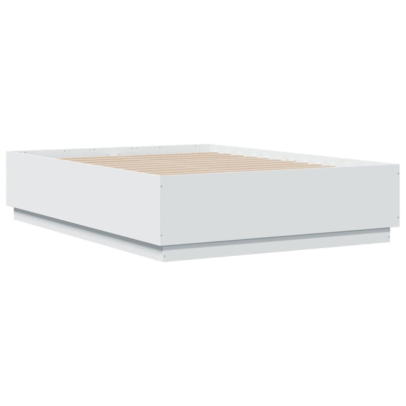 vidaXL Bed Frame without Mattress White 135x190 cm