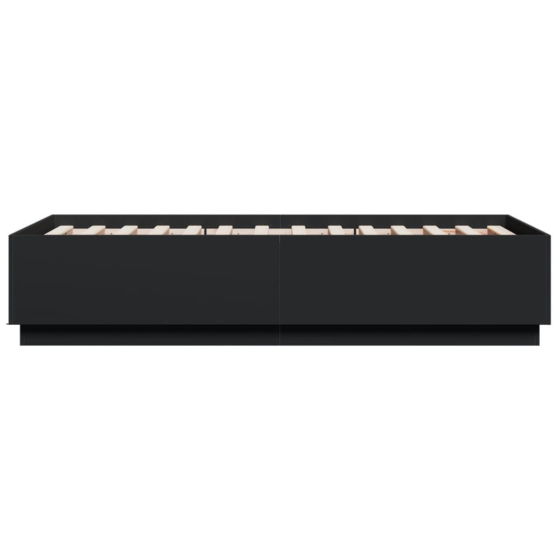 vidaXL Bed Frame without Mattress Black 90x190 cm