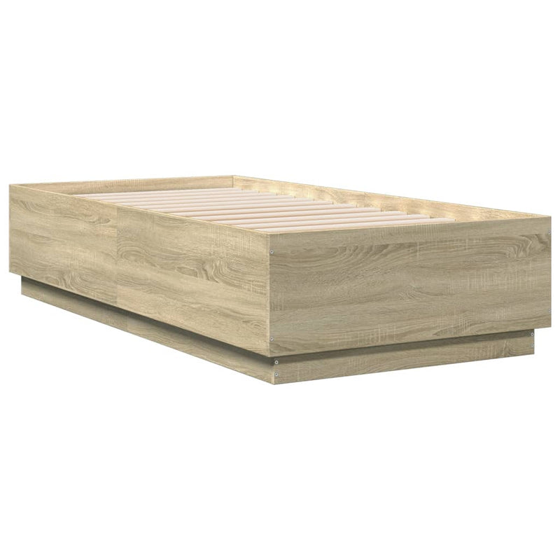 vidaXL Bed Frame without Mattress Sonoma Oak 90x190 cm