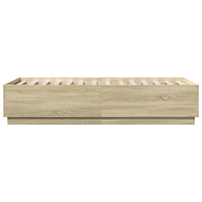 vidaXL Bed Frame without Mattress Sonoma Oak 90x190 cm