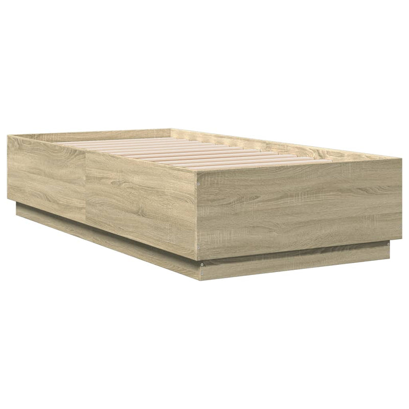vidaXL Bed Frame without Mattress Sonoma Oak 90x190 cm