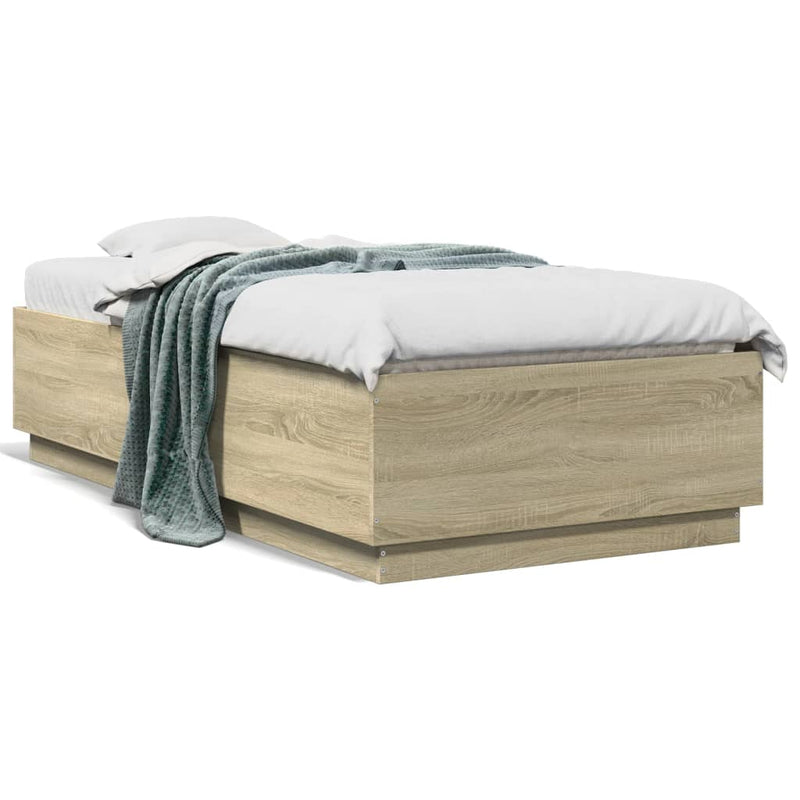 vidaXL Bed Frame without Mattress Sonoma Oak 90x190 cm