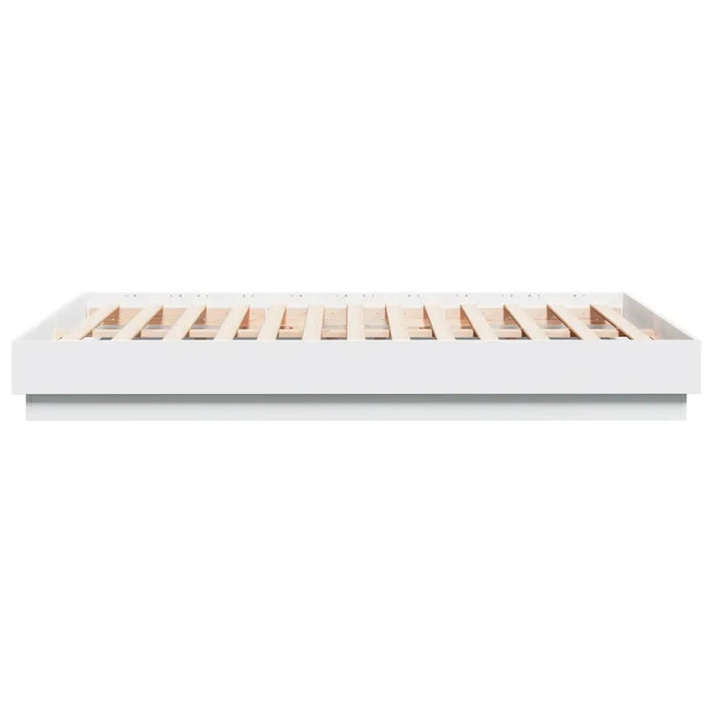 Bed Frame without Mattress White 135x190 cm
