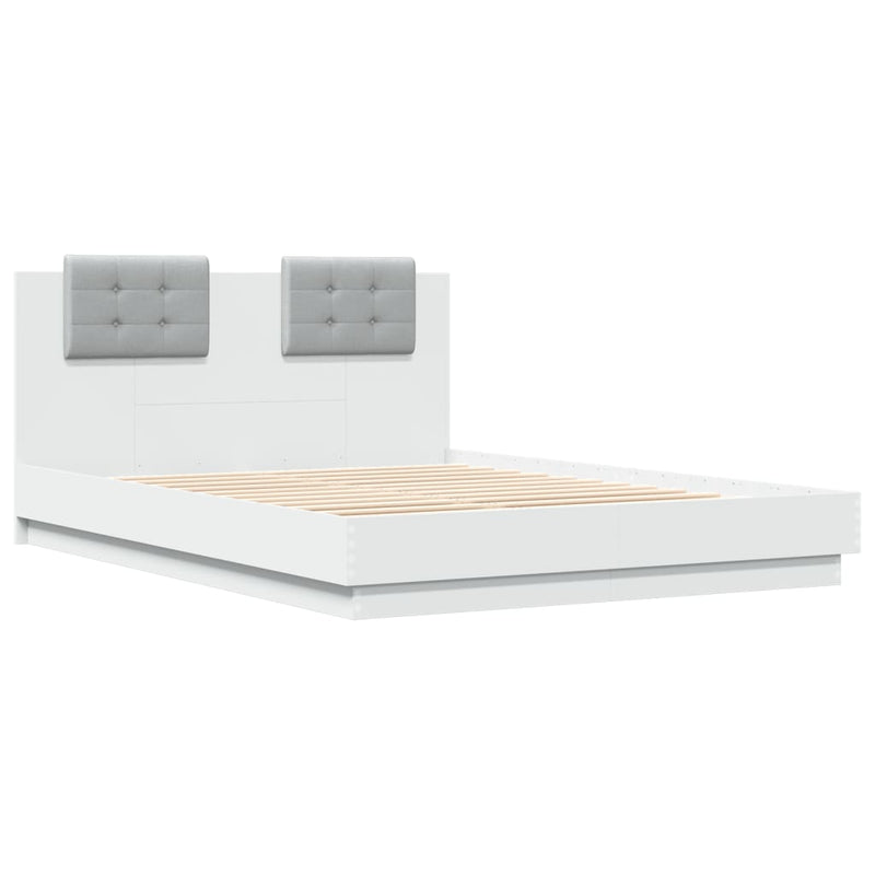 vidaXL Bed Frame without Mattress White 150x200 cm