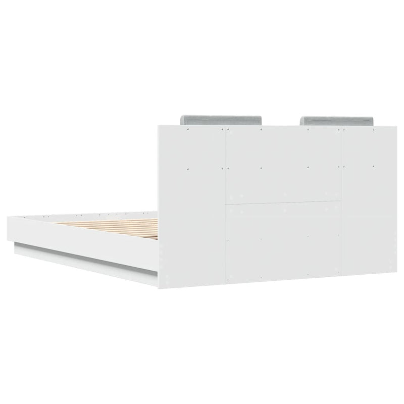 vidaXL Bed Frame without Mattress White 150x200 cm