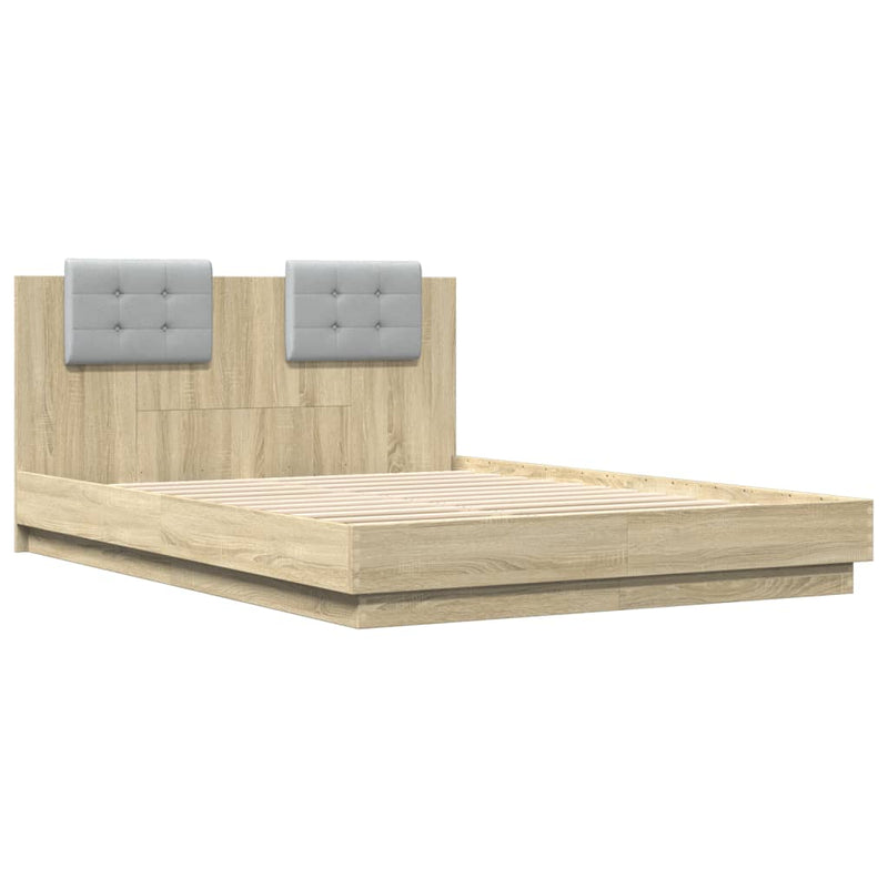 vidaXL Bed Frame without Mattress Sonoma Oak 150x200 cm