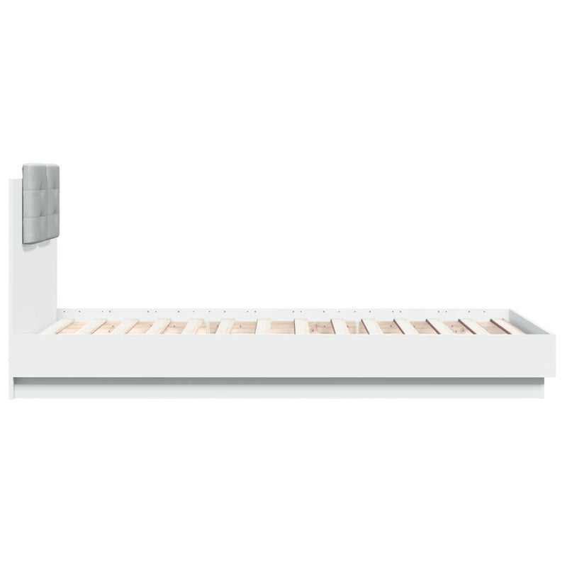 vidaXL Bed Frame without Mattress White 90x190 cm
