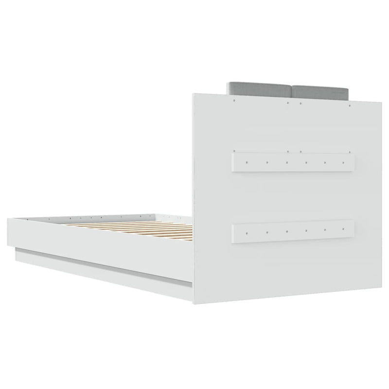 vidaXL Bed Frame without Mattress White 90x190 cm
