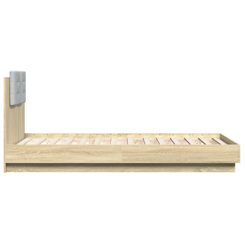 vidaXL Bed Frame without Mattress Sonoma Oak 90x190 cm