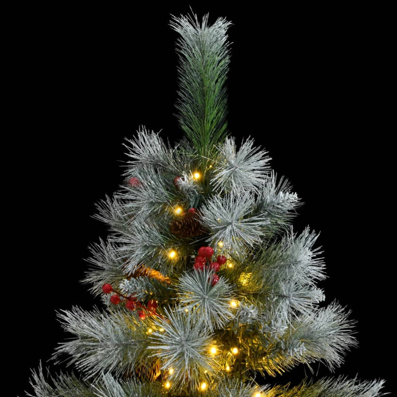 vidaXL Artificial Hinged Christmas Tree 150 LEDs 150 cm