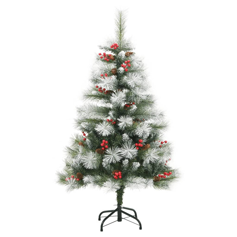 vidaXL Artificial Hinged Christmas Tree 150 LEDs 150 cm