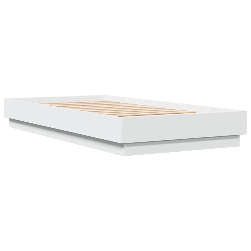 vidaXL Bed Frame without Mattress White 90x190 cm Engineered Wood