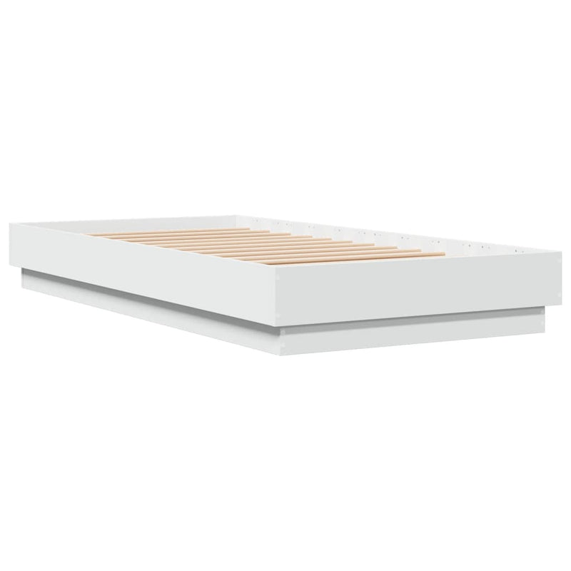 vidaXL Bed Frame without Mattress White 90x190 cm Engineered Wood