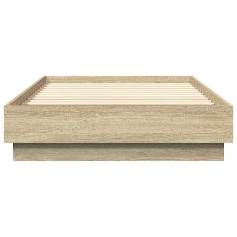 vidaXL Bed Frame without Mattress Sonoma Oak 90x190 cm Engineered Wood