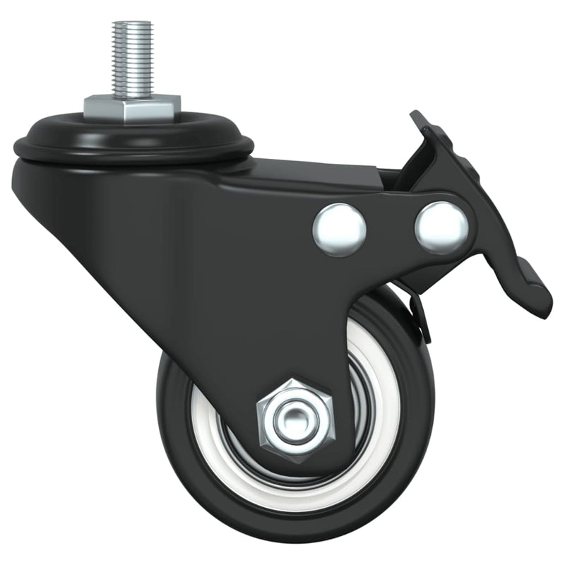 Caster Wheels 4 pcs Black 35 mm Iron