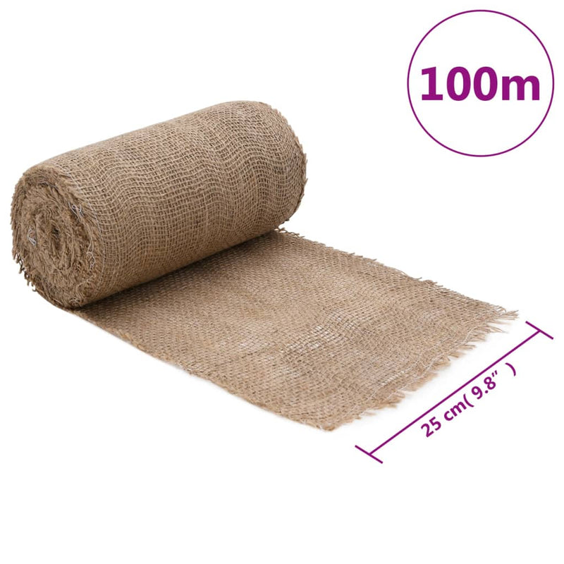 vidaXL Jute Roll 0.25x100 m 100% Jute 200 gsm