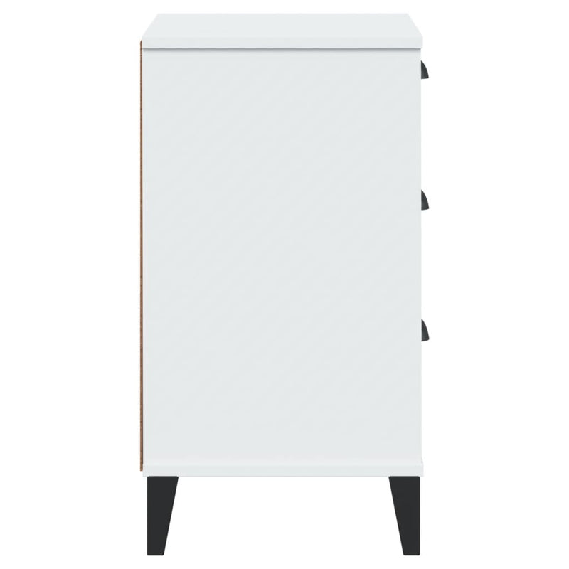 vidaXL Bedside Cabinet VIKEN White Engineered Wood