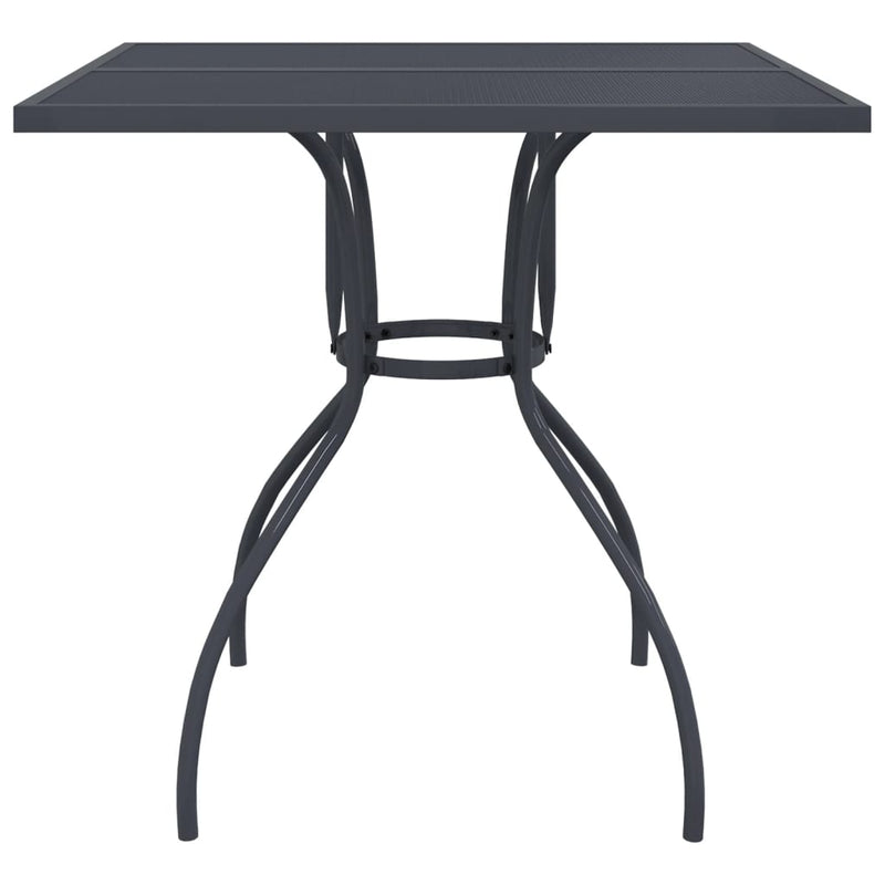 vidaXL 5 Piece Garden Dining Set Anthracite Metal Mesh